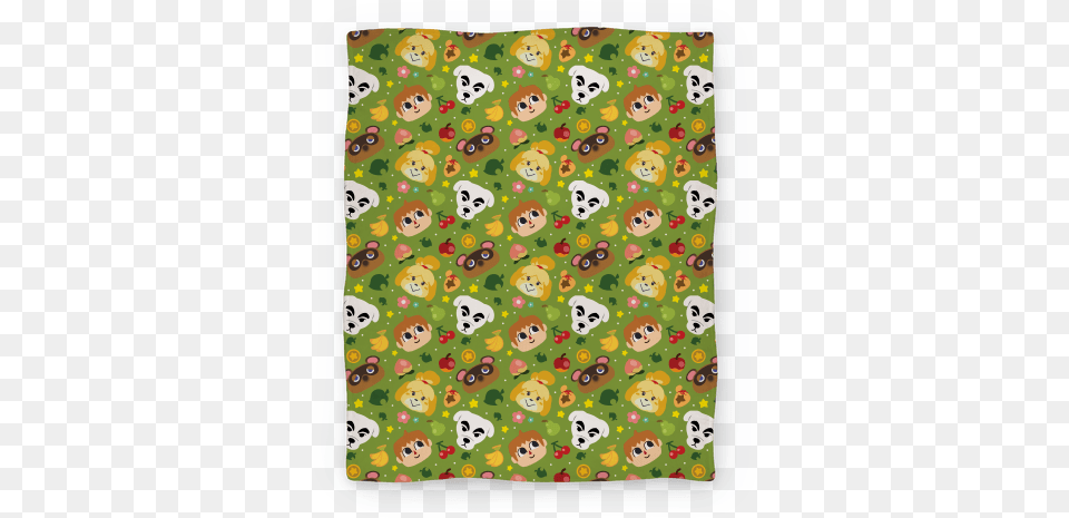 Animal Crossing Pattern Blanket Lookhuman Animal Crossing Shirt Designs, Home Decor, Quilt, Rug, Face Free Transparent Png