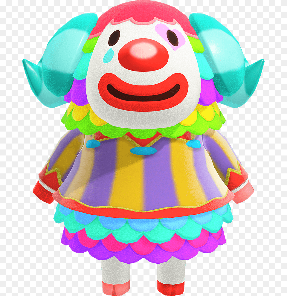 Animal Crossing Pietro, Performer, Person, Clown, Doll Png