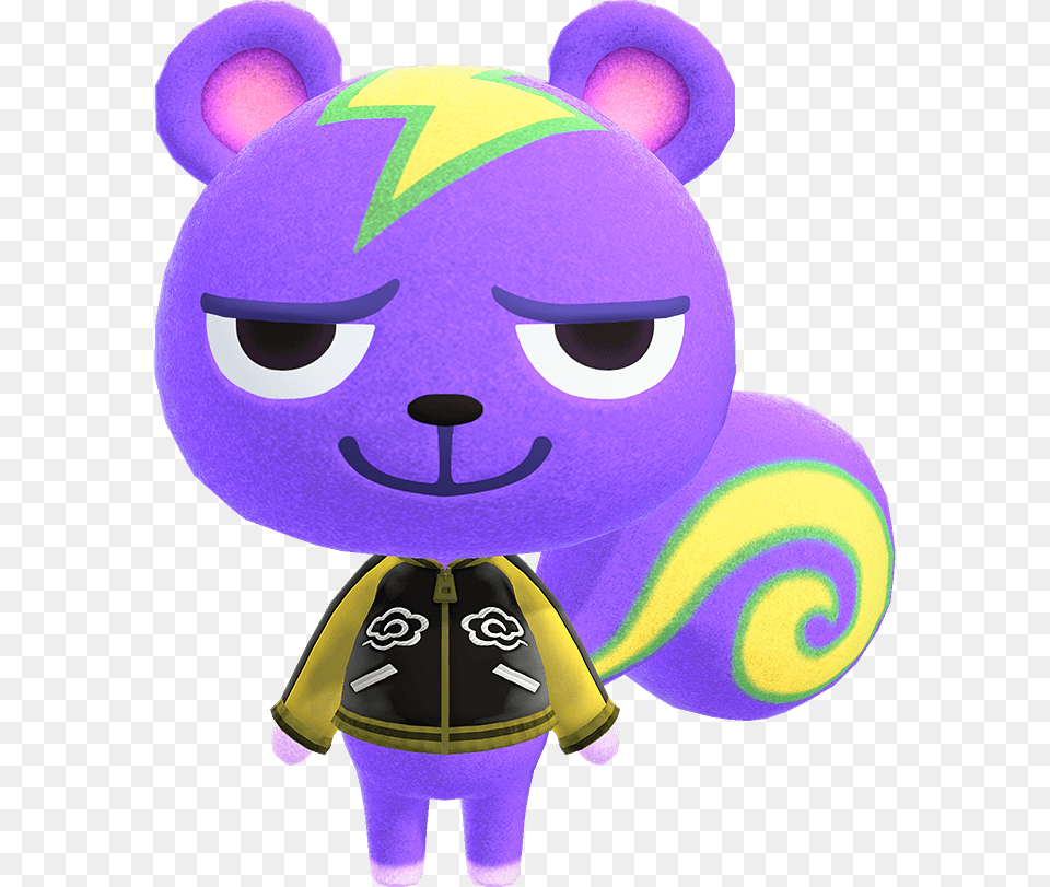 Animal Crossing Static, Toy, Purple Png