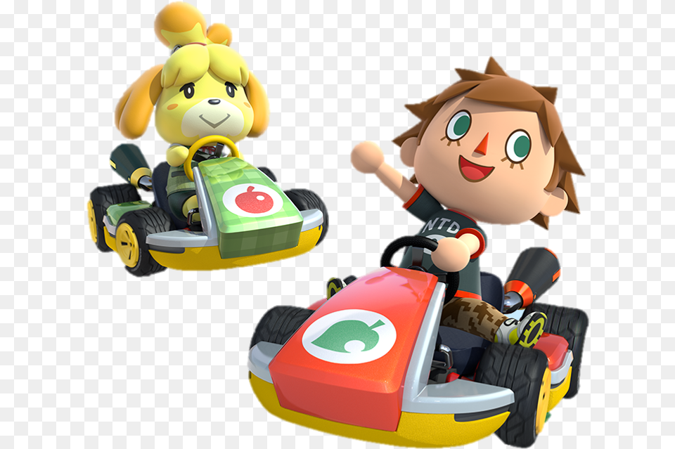 Animal Crossing Villager Mario Kart Animal Crossing Mario Kart 8 Deluxe, Vehicle, Transportation, Toy, Wheel Png Image