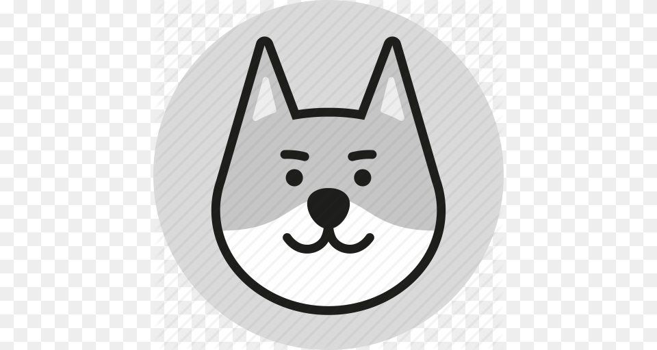 Animal Cute Head Logo Wild Wolf Zoo Icon, Sticker, Bag Free Png
