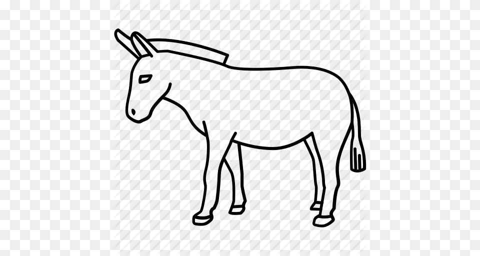 Animal Democratic Democrats Donkey Farm Mule Vote Icon, Colt Horse, Horse, Mammal, Art Free Transparent Png