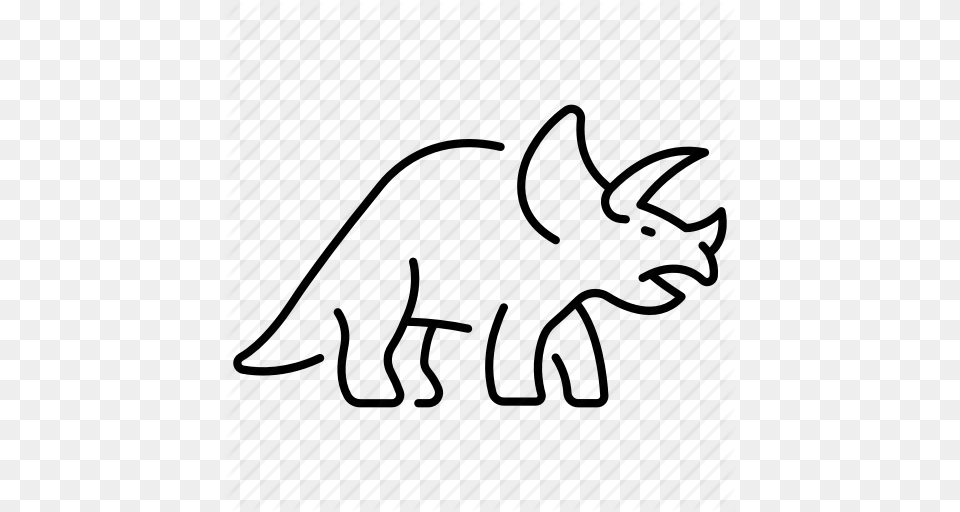 Animal Dinosaur Extinct Triceratops Wildlife Icon, Mammal Free Transparent Png