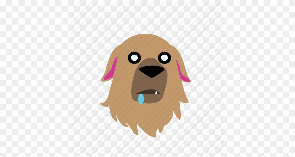 Animal Dog Emoji Graphic Hungry Sticker Icon, Canine, Pet, Golden Retriever, Mammal Free Transparent Png