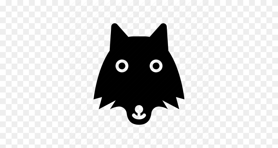 Animal Dog Face Head Logo Wild Wolf Icon, Cat, Mammal, Pet, Black Cat Free Transparent Png