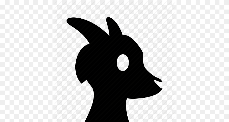 Animal Domestic Goat Head Icon, Silhouette, Mammal, Rabbit Free Transparent Png
