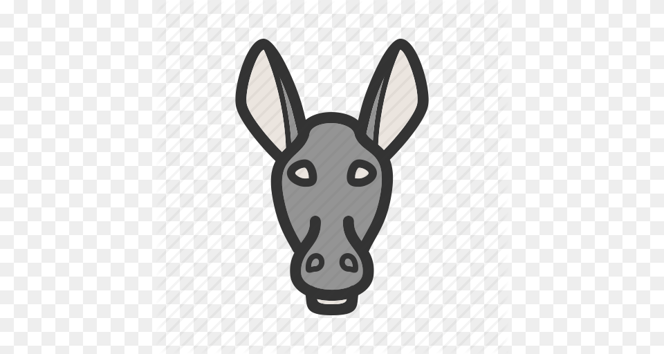 Animal Donkey Donkeys Face Farm Mammal Rural Icon, Deer, Wildlife, Head, Person Png