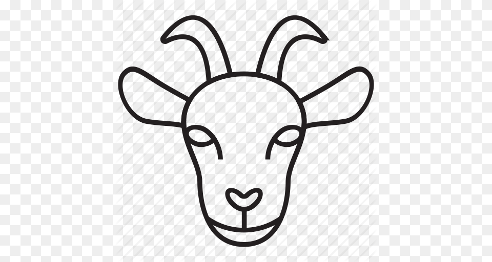 Animal Donkey Face Goat Head Nanny Stupid Icon, Livestock, Deer, Mammal, Wildlife Free Png