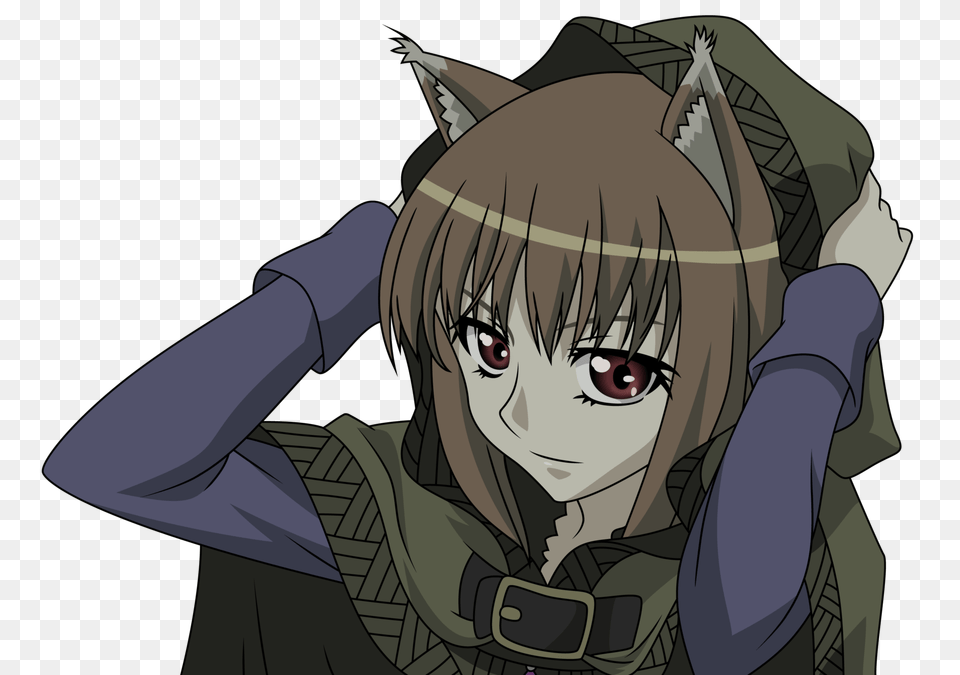 Animal Ears Holo The Wolf Book, Comics, Publication, Face Free Transparent Png