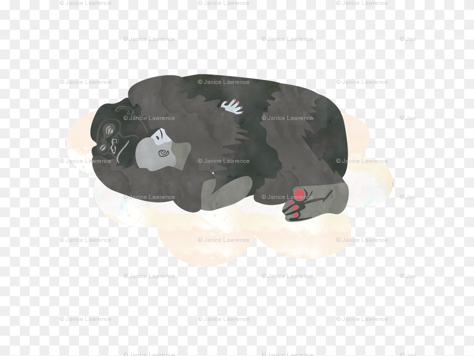 Animal Fabric Cool White Sleeping Animals Fabric, Mammal, Bird, Person, Vulture Free Transparent Png