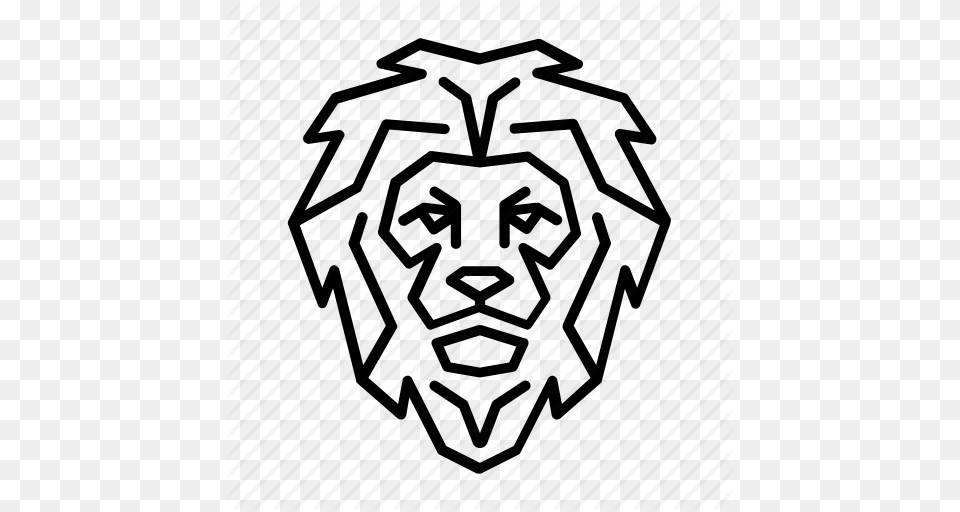 Animal Face Head Jungle King Lion Wild Icon, Photography, Art, Drawing Free Png