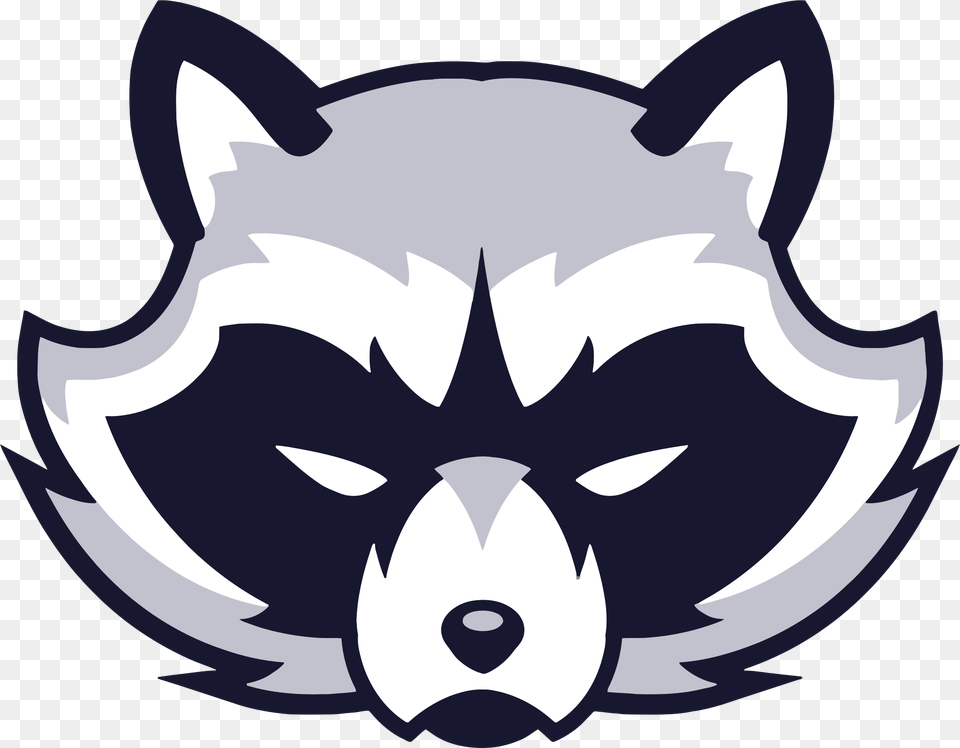 Animal Face Logo Raccoon Vicious Wild Raccoon Art, Symbol, Fish, Sea Life, Shark Png Image
