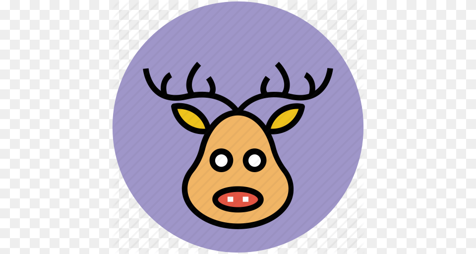 Animal Head Christmas Reindeer Deer Head Elk Moose Head, Mammal, Wildlife Free Png Download
