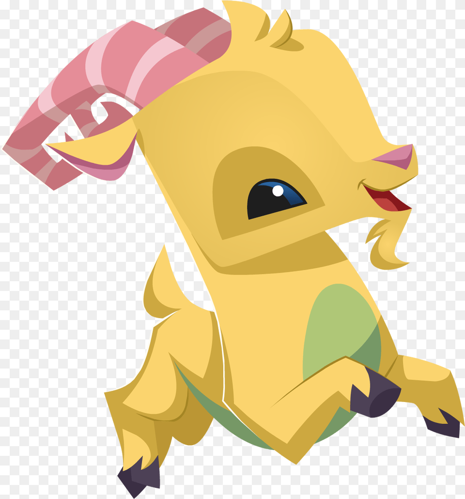 Animal Jam Goat Animal Jam Yellow Animal, Baby, Person, Art Free Png