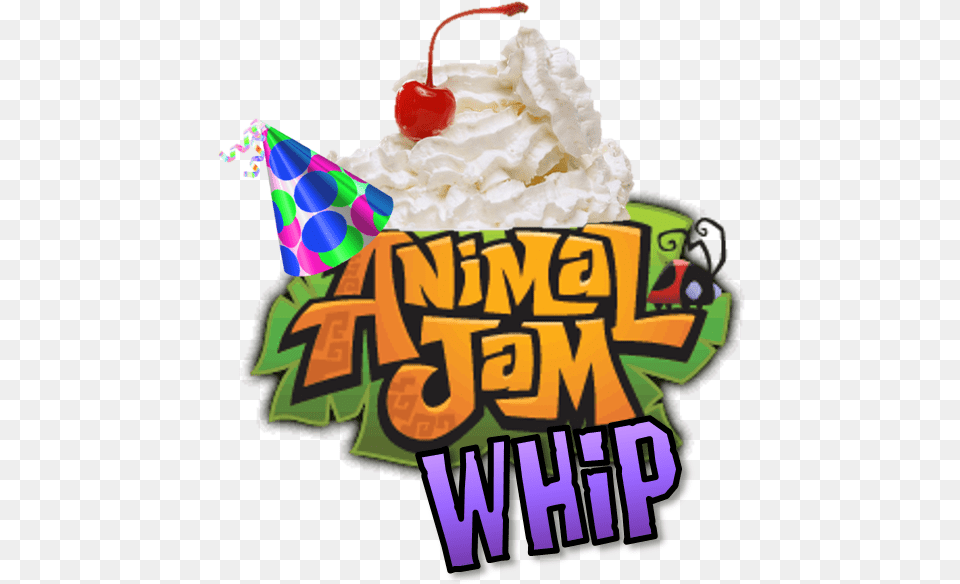 Animal Jam Logo Animal Jam, Clothing, Hat, Cream, Dessert Free Png Download