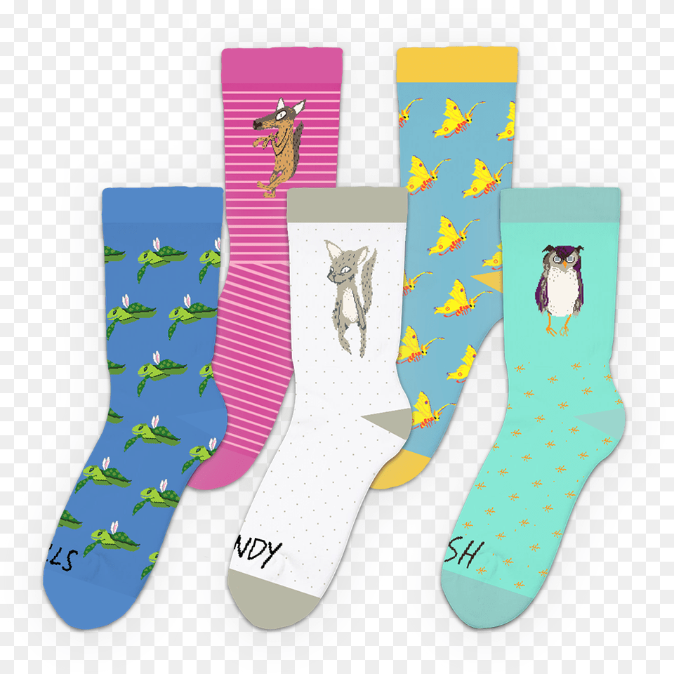 Animal Kingdom Character Socks Imagen De Un Socks, Clothing, Hosiery, Sock, Christmas Free Png