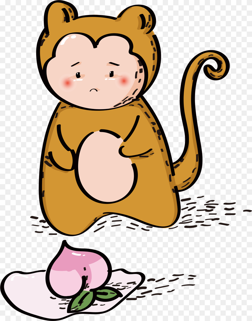 Animal Macaquinho Desenho Animado E Imagem Cartoon, Face, Head, Person, Baby Free Png