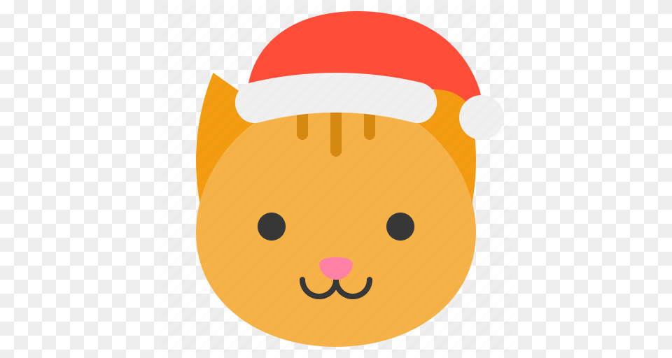 Animal Pet Cat Hat Christmas Zoo Xmas Icon Cat Wearing Christmas Hat Cartoon, Plush, Toy, Disk Free Png