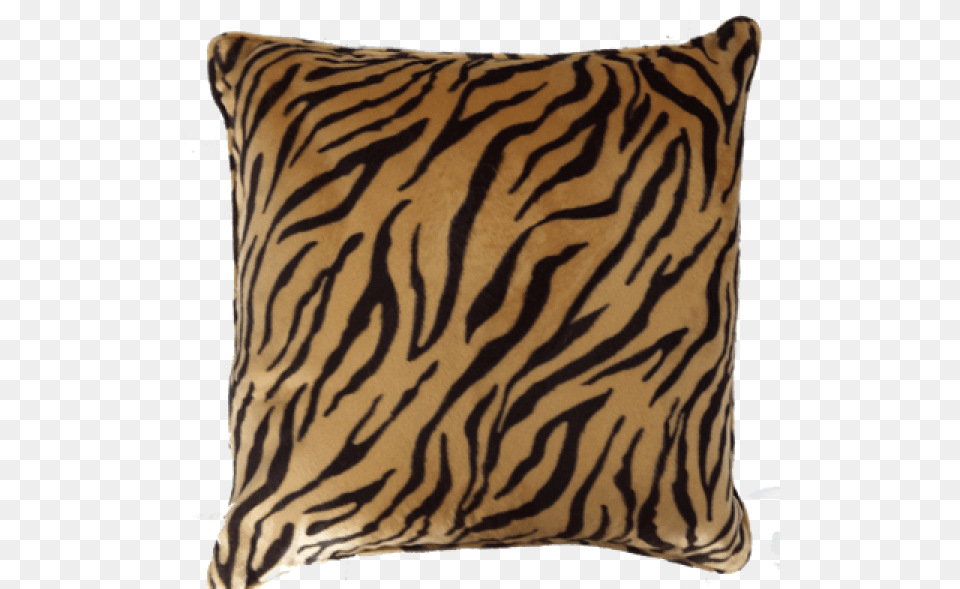 Animal Print Cushion, Home Decor, Pillow, Mammal, Tiger Free Png
