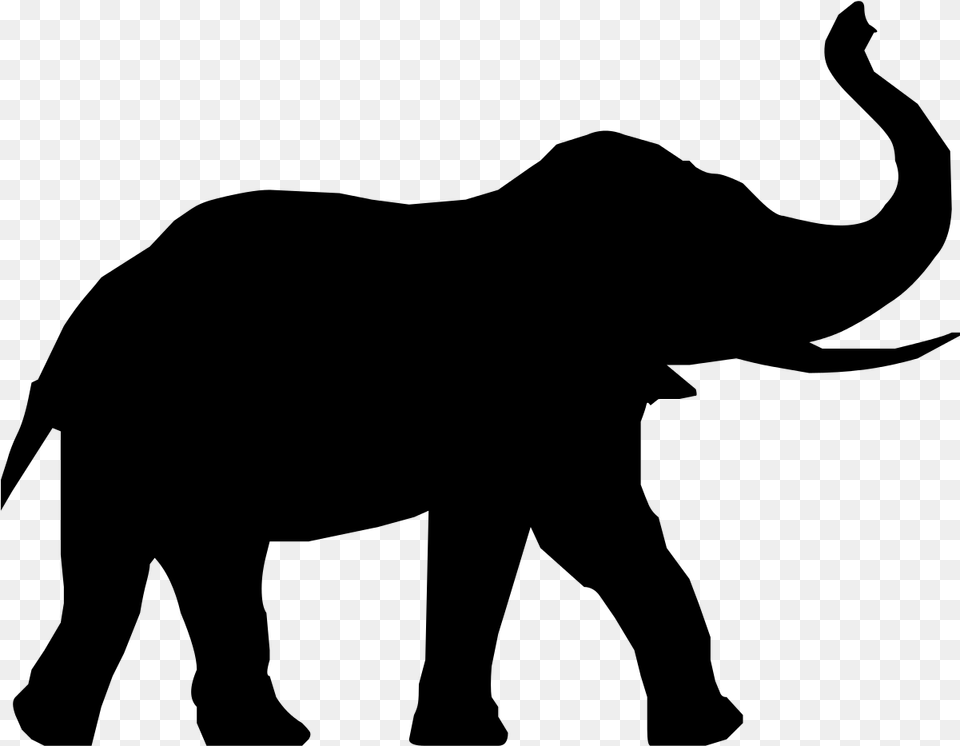 Animal Rights Elephant Logo, Gray Png