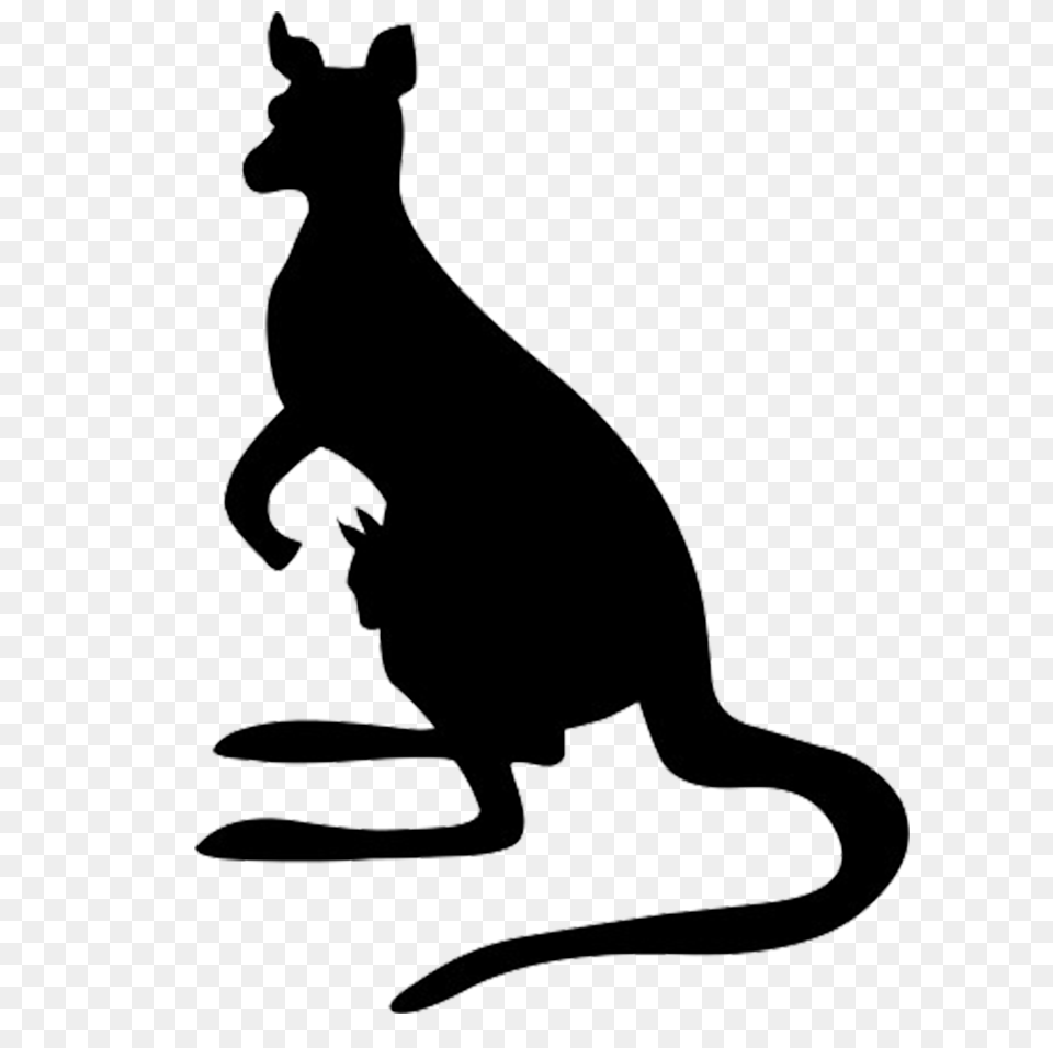 Animal Silhouette Silhouette Clip Art, Mammal, Kangaroo Png Image