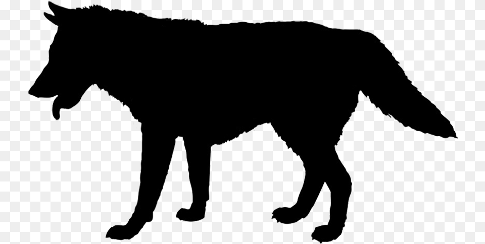 Animal Silhouette Silhouette Clip Art Silhouette Animal Wolf, Coyote, Mammal Free Png Download