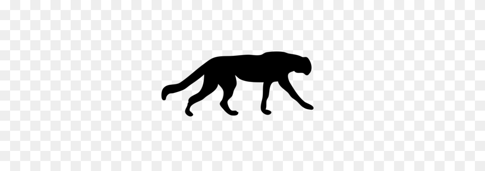 Animal Silhouettes Cat Dog Drawing, Gray Free Png