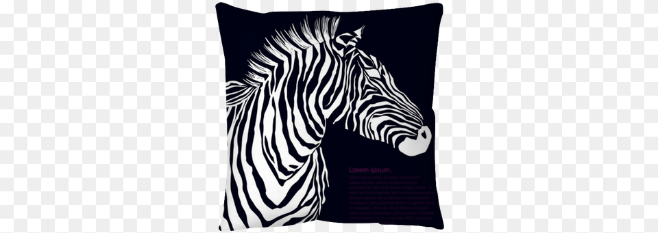 Animal White Illustration Silhouette Zebra Illustration, Home Decor, Mammal, Wildlife, Cushion Png