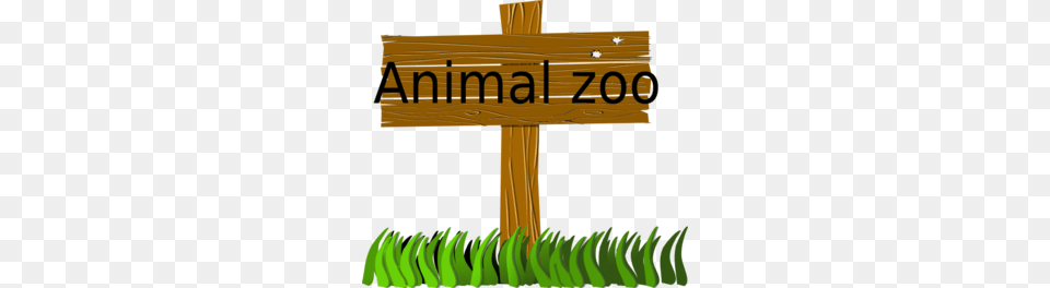 Animal Zoo Sign Clip Art, Grass, Plant, Cross, Green Png