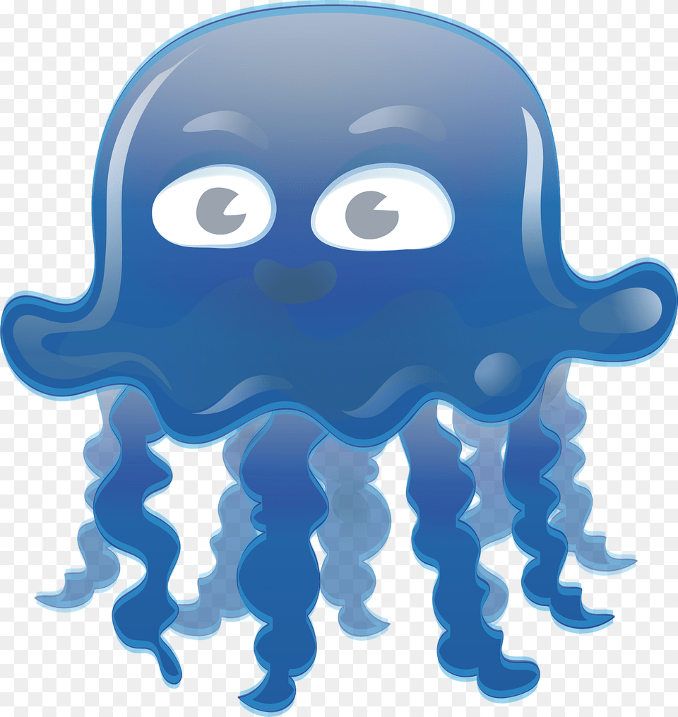 Animalcartoonsvgfree Vector Graphics Gambar Ubur Ubur Kartun, Animal, Invertebrate, Jellyfish, Sea Life Free Transparent Png