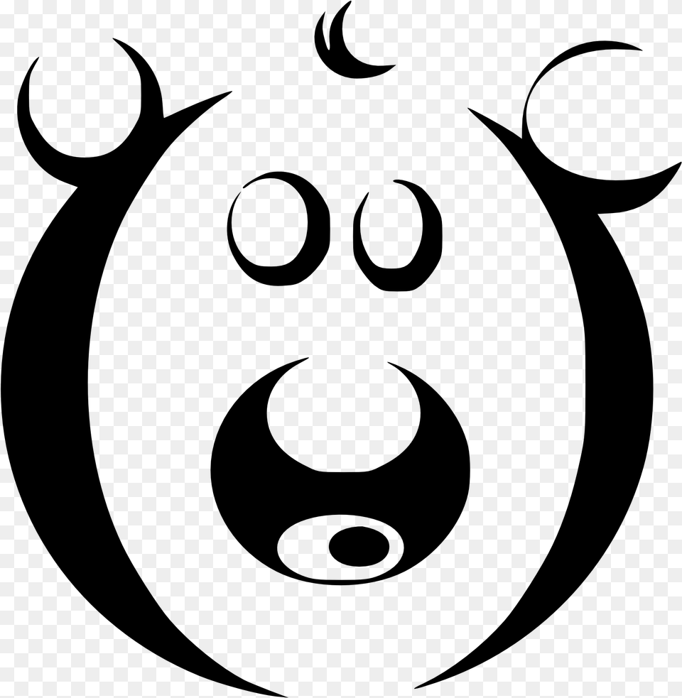 Animale Clipart Bw, Gray Free Png