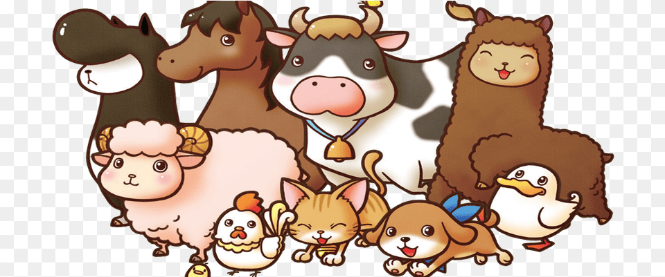 Animalitos Boni Animals Clipart Transparent Background, Animal, Cattle, Cow, Livestock Png