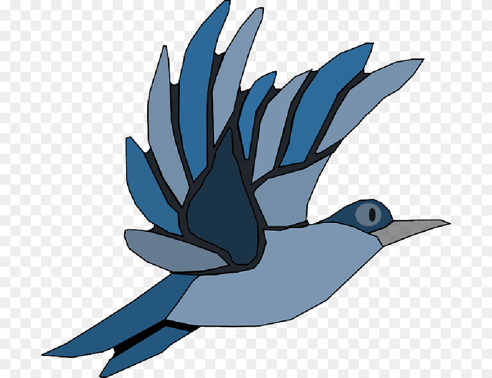 Animals Blue Silhouette Cartoon Birds Bird Fly Animated Flying Bird, Animal, Jay, Blue Jay, Bluebird Free Png