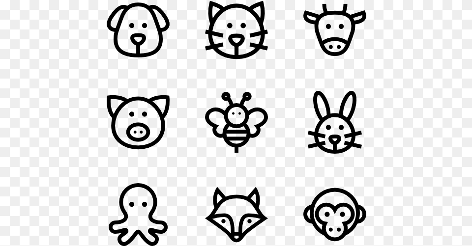 Animals Chinese New Year Icon, Gray Free Png Download