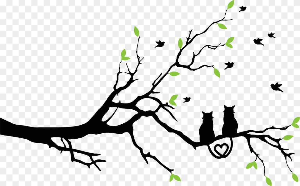 Animals Clipart, Green, Animal, Bird, Cat Png