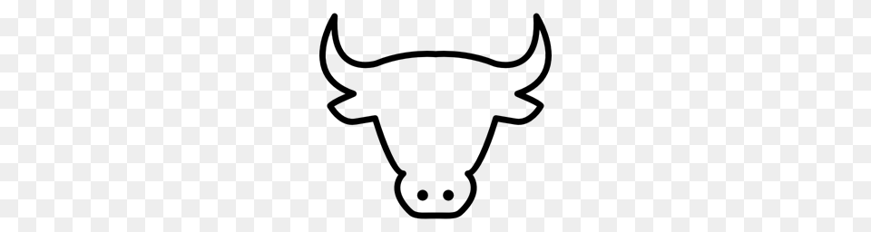 Animals Cows Animal Outline Cow Cow Head Animal Cow Outline Icon, Gray Free Transparent Png