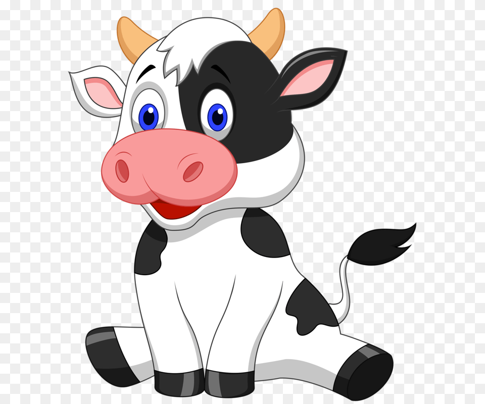 Animals Cute Cows Cow And Cute Baby Cow, Animal, Cattle, Livestock, Mammal Png