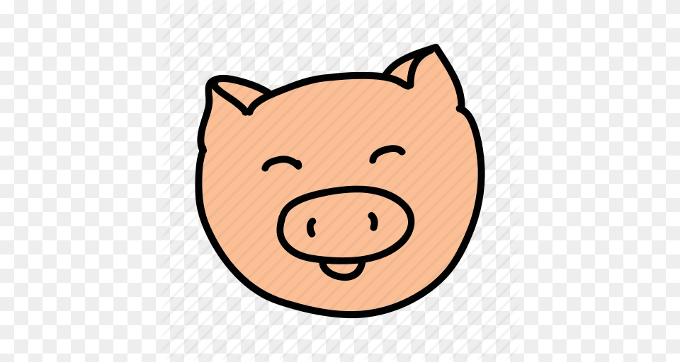 Animals Cute Farm Mud Pig Smile Icon, Snout, Baby, Person, Face Free Transparent Png