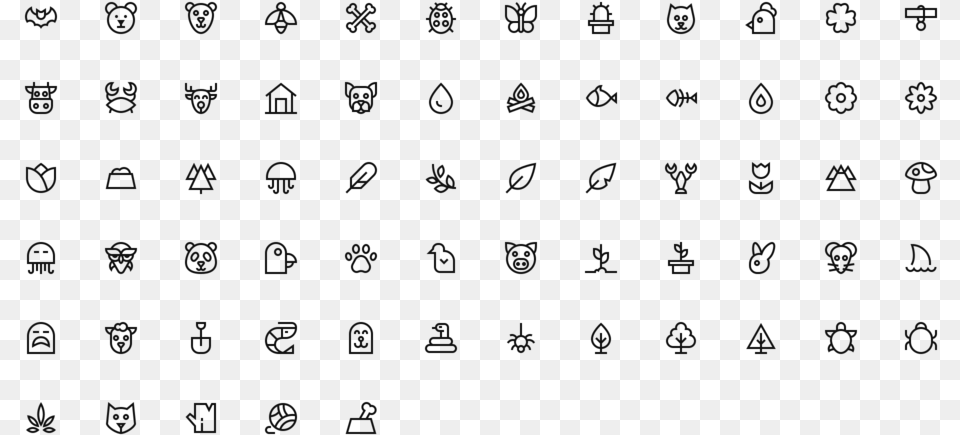 Animals Nature Icons 32px Norse Glyphs, Text, Alphabet, Blackboard Free Png