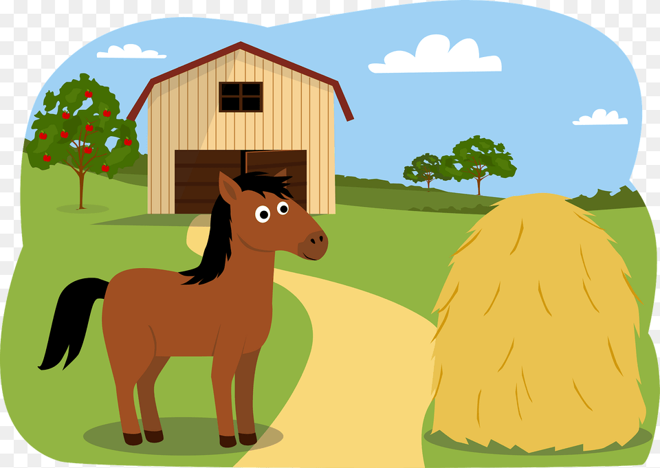 Animals On The Farm Horse Clipart, Nature, Outdoors, Countryside, Rural Free Transparent Png