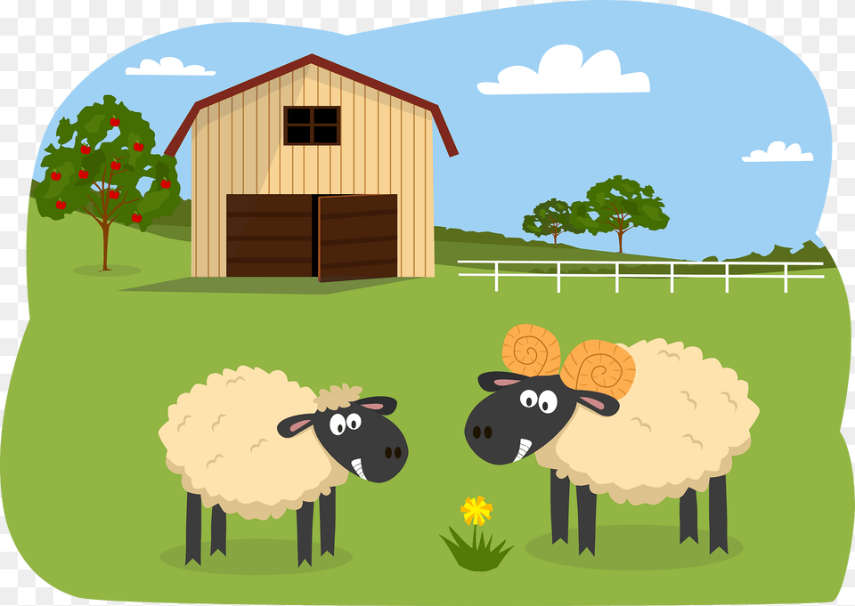 Animals On The Farm Sheep Clipart, Nature, Outdoors, Countryside, Rural Free Png Download