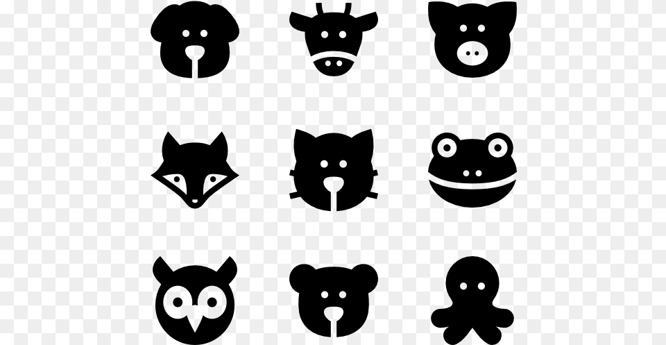 Animals Pet Icon Vector, Gray Png Image