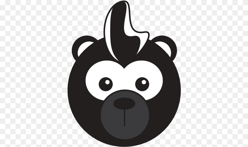 Animaru Skunk Cartoon, Snout, Stencil, Disk Png