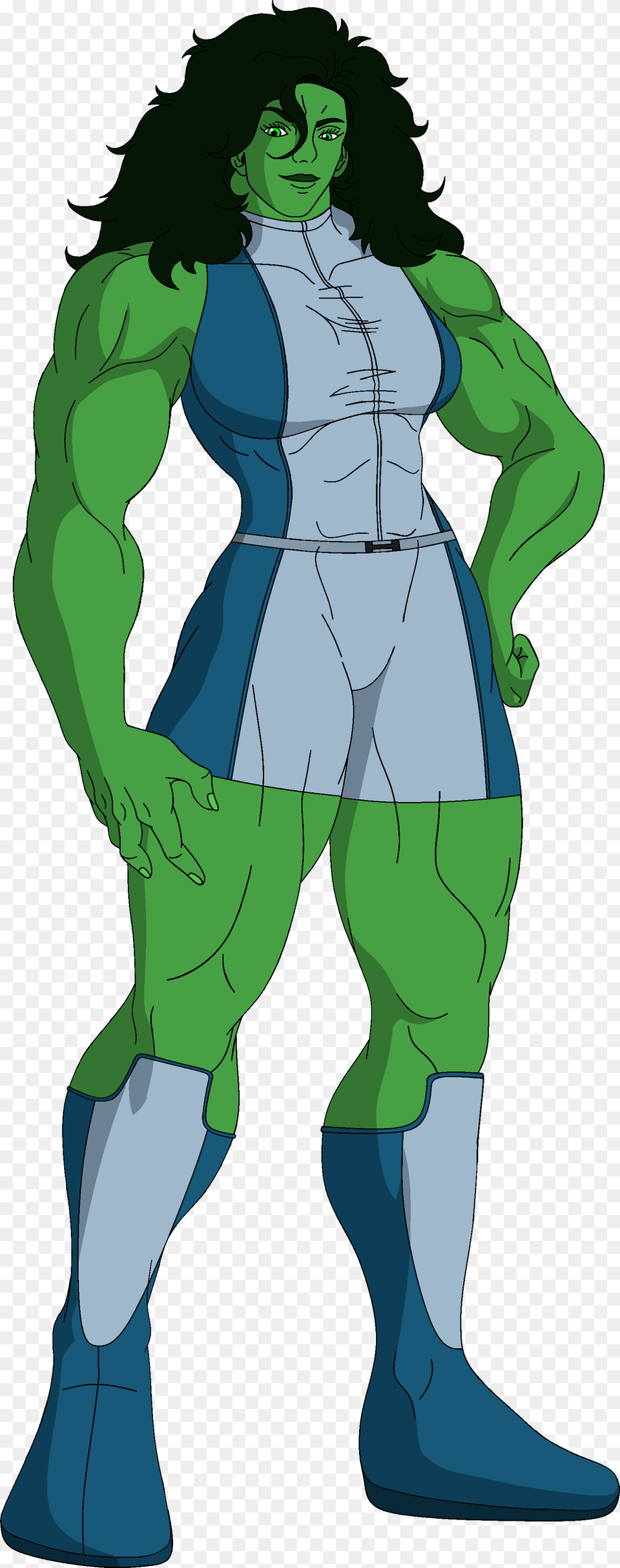 Animate Drawing Hulk Illustration, Green, Adult, Publication, Person Png Image