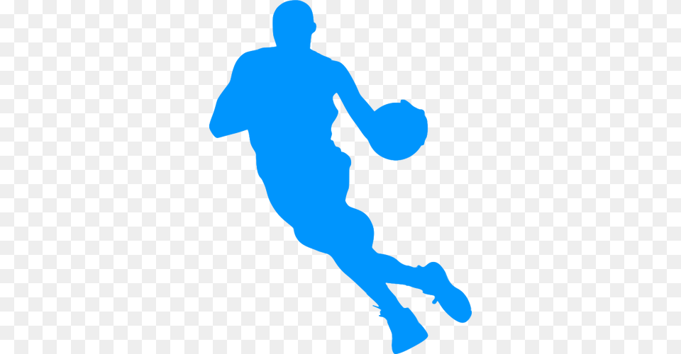 Animated Basketball Player Clipart, Silhouette, Adult, Male, Man Free Png