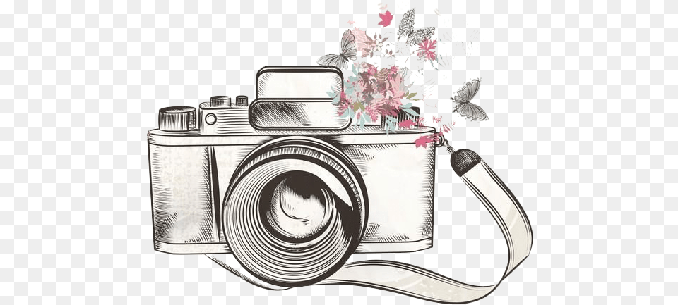 Animated Camera Picture Camera Drawing, Electronics, Digital Camera, Accessories, Flower Png