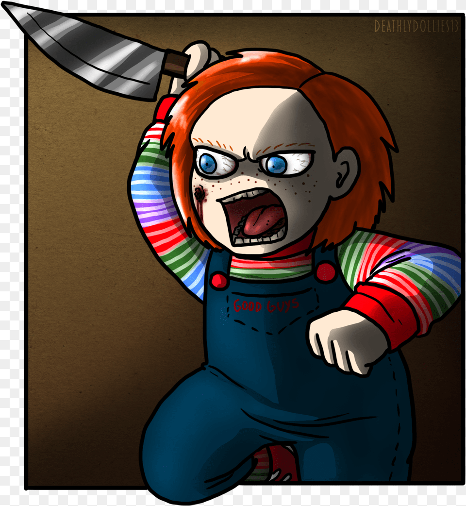 Animated Chucky Gif Gallery Clipart Freeuse Chucky Death To Dollies, Book, Comics, Publication, Baby Free Png