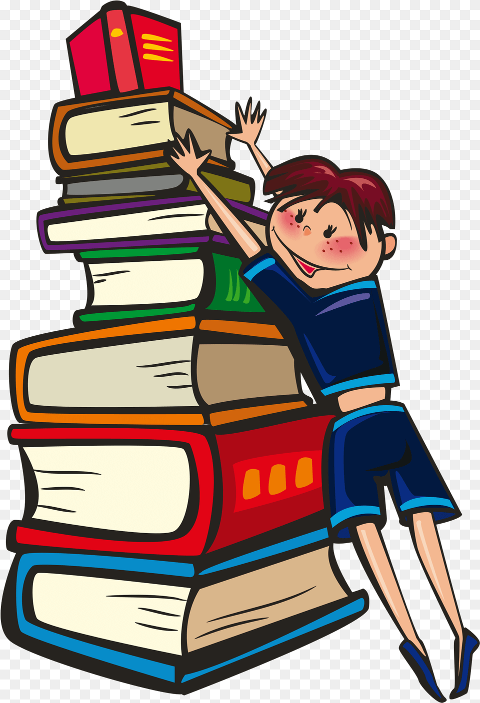 Animated Conclusion Clipart Education Clipart, Book, Publication, Reading, Person Free Png