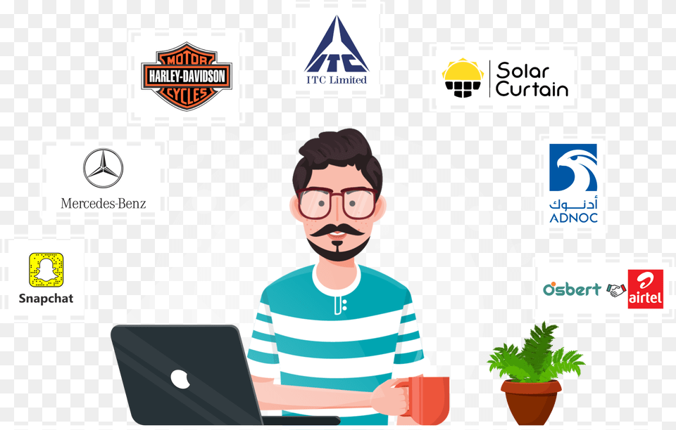 Animated Explainer Video Company In Indore India Motiongility Houseplant, Laptop, Pc, Electronics, Computer Free Png Download