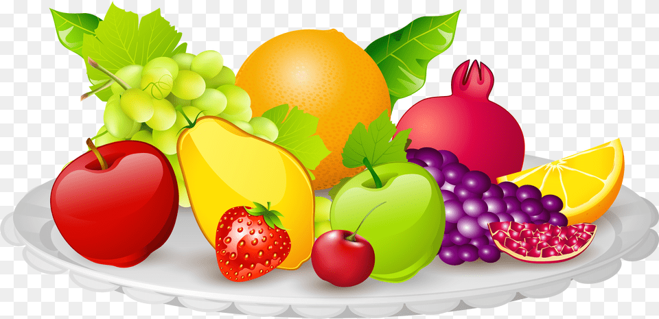 Animated Fruits And Vegetables, Fruit, Produce, Plant, Food Png Image